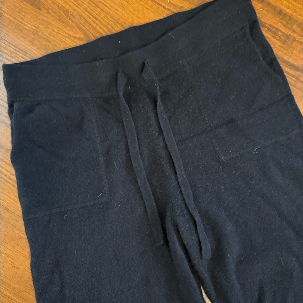 J. Crew Black 100% Cashmere Jogger Pants - M Medium NWOT Soft